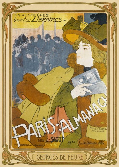 Georges de Feure Paris-almanach I No1 - Póster