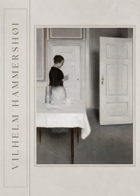 Vilhelm Hammershøi Interior with a Woman Reading a Letter No2 - Póster
