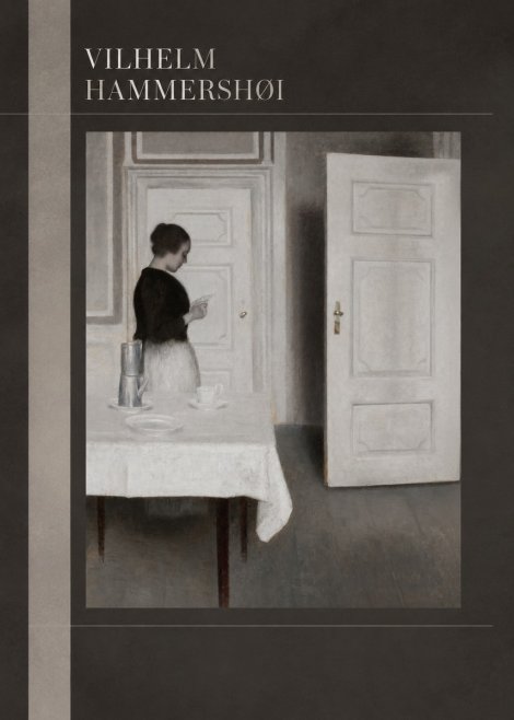 Vilhelm Hammershøi Interior with a Woman Reading a Letter No5 - Póster