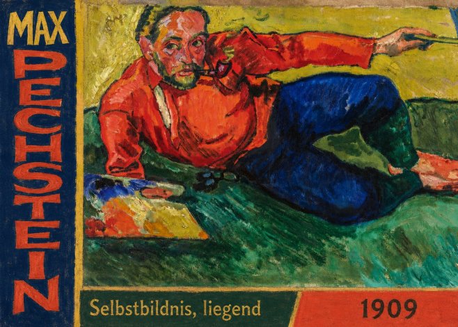 Max Pechstein Selbstbildnis, Liegend No2 - Póster