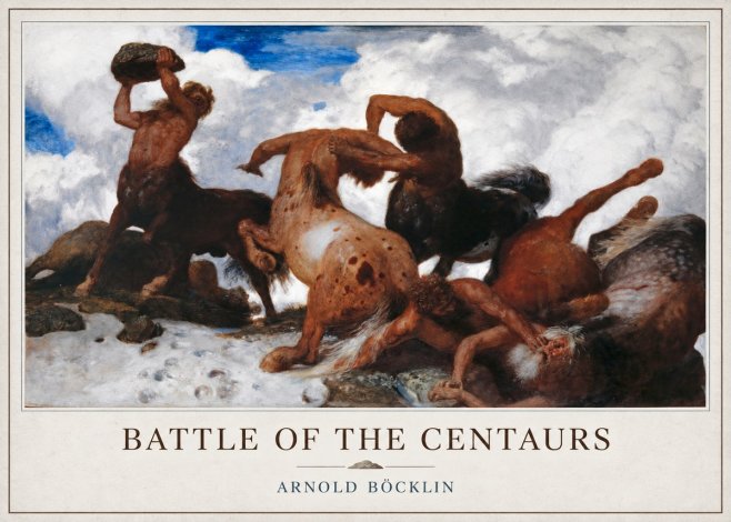 Arnold Böcklin Battle of the Centaurs No3 - Póster