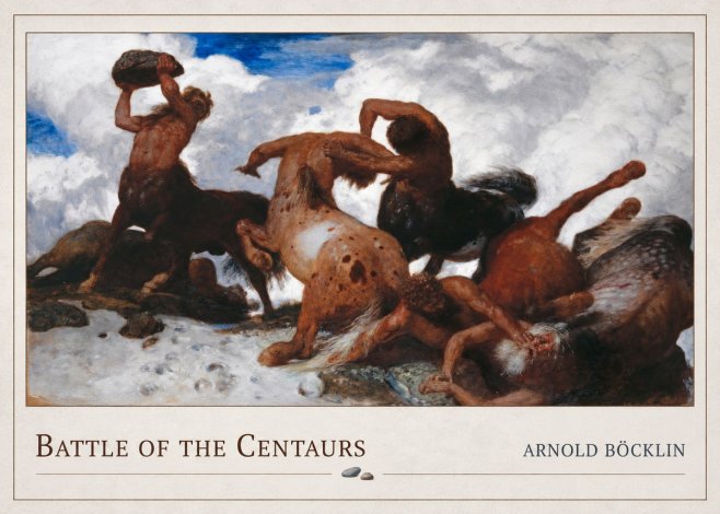 Arnold Böcklin Battle of the Centaurs No4 - Póster