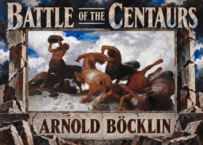 Arnold Böcklin Battle of the Centaurs No6 - Póster