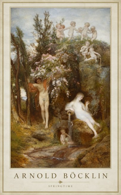 Arnold Böcklin Springtime No1 - Póster