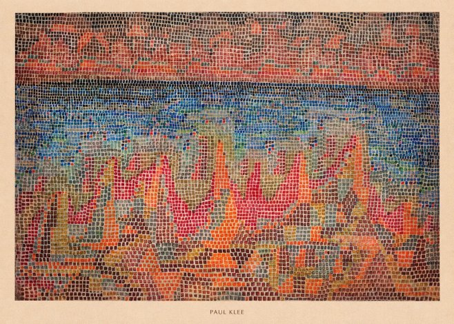 Paul Klee Abstract Gridded Composition No6 - Póster