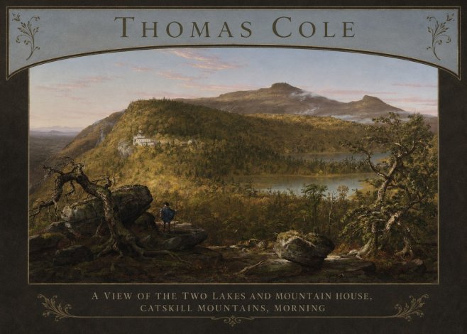 Thomas Cole A View of the Two Lakes and Mountain House, Catskill Mountains, Morning No5 - Póster