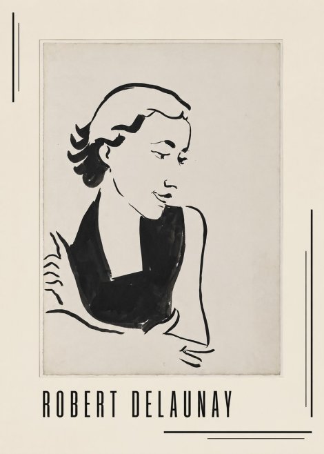 Robert Delaunay Figure Study No1 - Póster