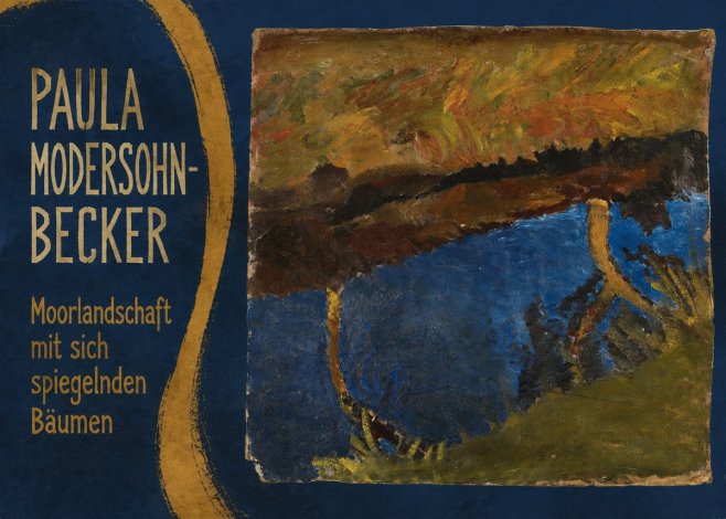 Paula Modersohn-Becker Moorlandschaft Mit Sich Spiegelnden Bäumen No5 - Póster
