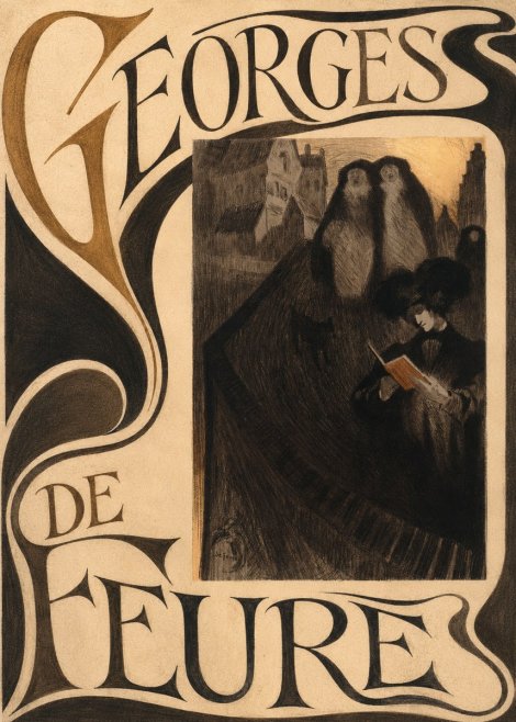 Georges de Feure La Liseuse No5 - Póster