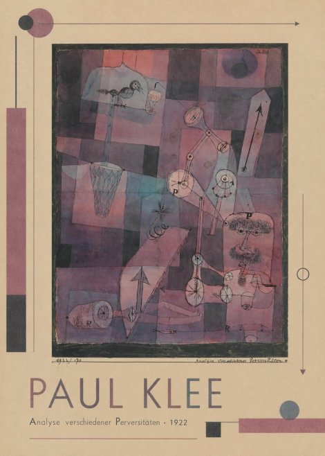 Paul Klee Analyse Verschiedener Perversitäten No1 - Póster