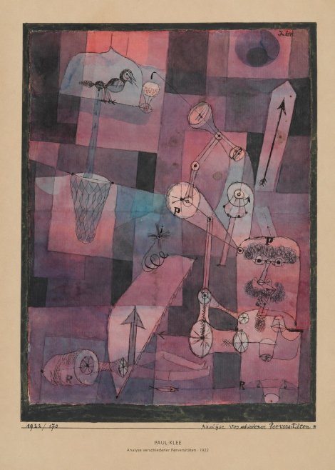 Paul Klee Analyse Verschiedener Perversitäten No5 - Póster