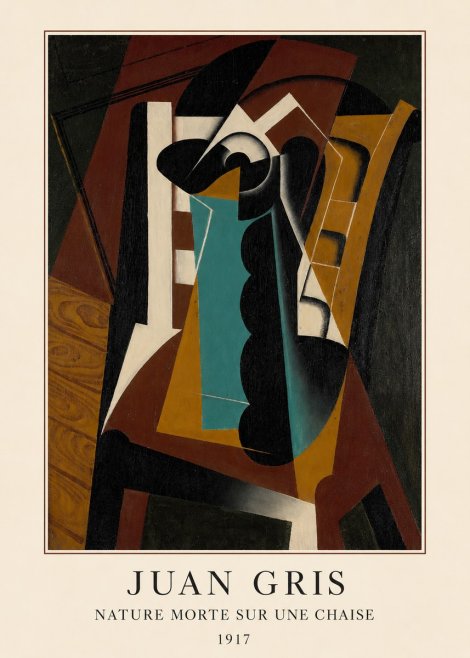 Juan Gris Nature Morte Sur Une Chaise No3 - Póster