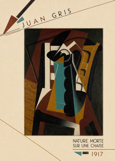 Juan Gris Nature Morte Sur Une Chaise No5 - Póster
