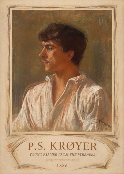 P.S. Krøyer Young Farmer from the Pyrenees No4 - Póster