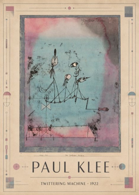 Paul Klee Twittering Machine No1 - Póster