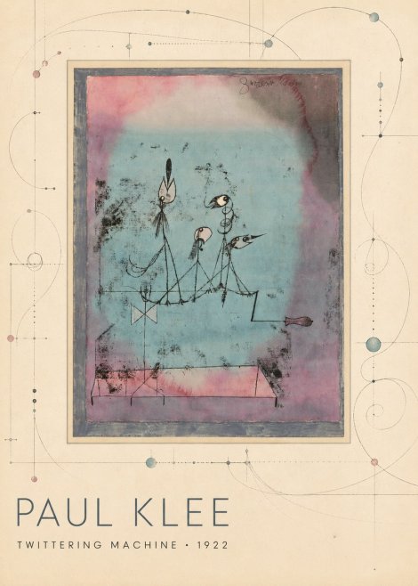 Paul Klee Twittering Machine No3 - Póster