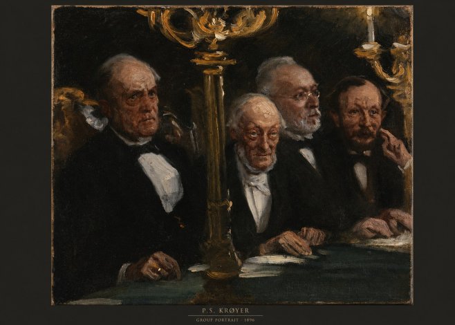 P.S. Krøyer Group Portrait No6 - Póster