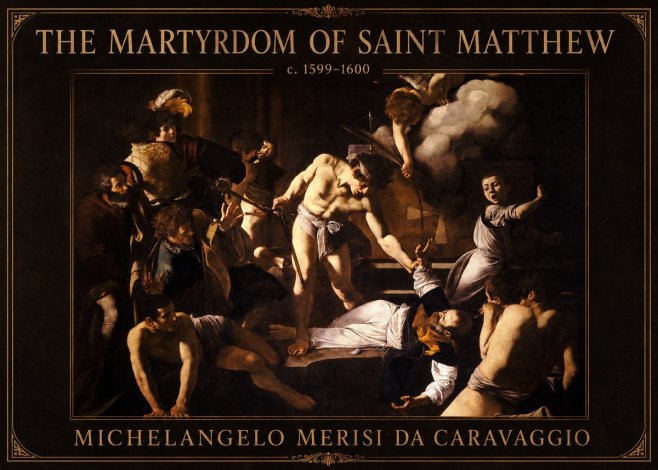 Michelangelo Merisi da Caravaggio The Martyrdom of Saint Matthew No1 - Póster