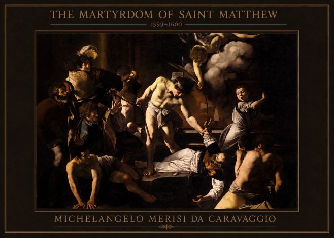 Michelangelo Merisi da Caravaggio The Martyrdom of Saint Matthew No4 - Póster