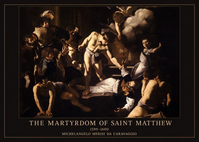 Michelangelo Merisi da Caravaggio The Martyrdom of Saint Matthew No6 - Póster