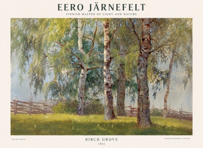Eero Järnefelt Birch Grove No1 - Póster
