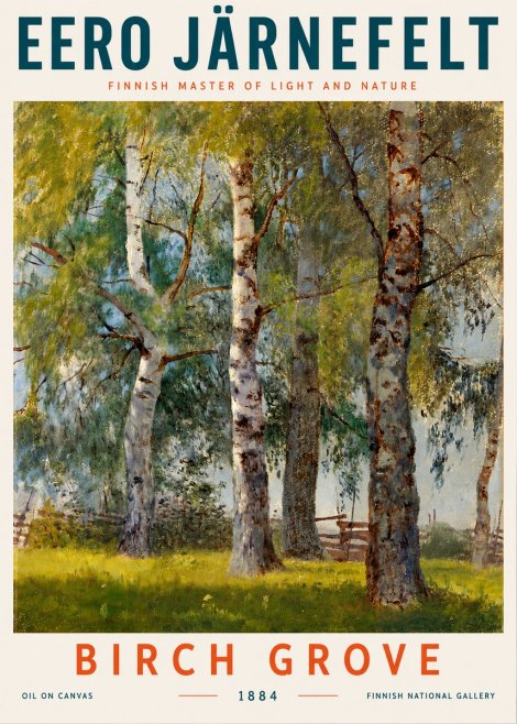 Eero Järnefelt Birch Grove No5 - Póster