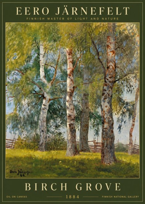 Eero Järnefelt Birch Grove No6 - Póster