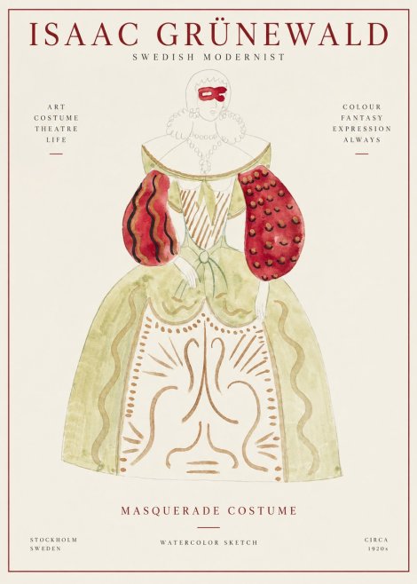 Isaac Grünewald Masquerade Costume No1 - Póster