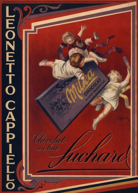Leonetto Cappiello Suchard Milka Chocolat No2 - Póster