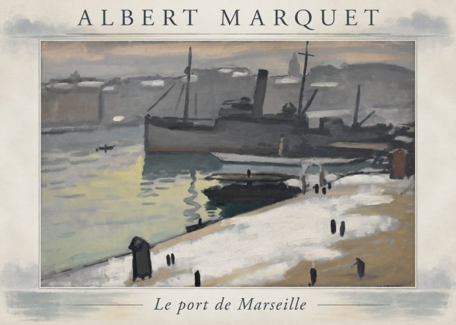 Albert Marquet Le Port De Marseille II No4 - Póster