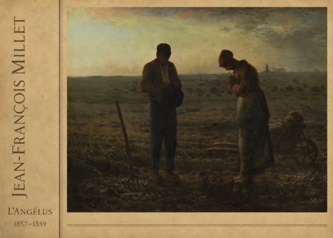 Jean-François Millet L'angélus I No2 - Póster