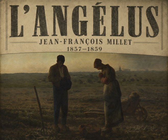 Jean-François Millet L'angélus I No6 - Póster