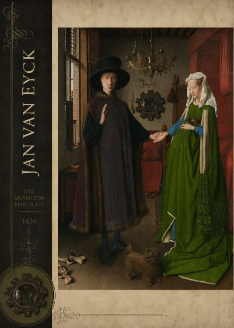 Jan van Eyck The Arnolfini Portrait V No2 - Póster