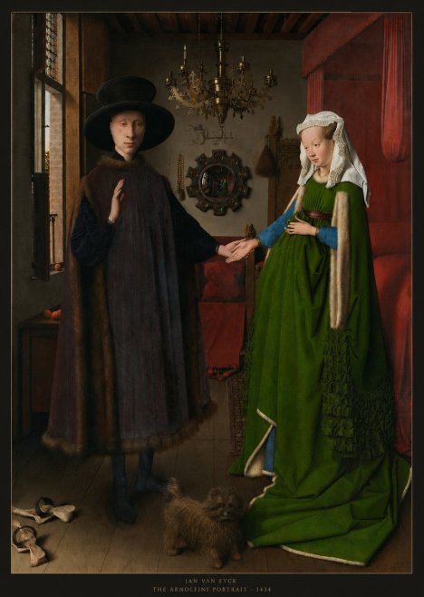 Jan van Eyck The Arnolfini Portrait V No6 - Póster