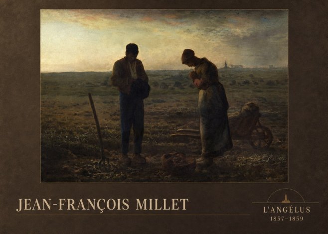 Jean-François Millet L'angélus II No2 - Póster
