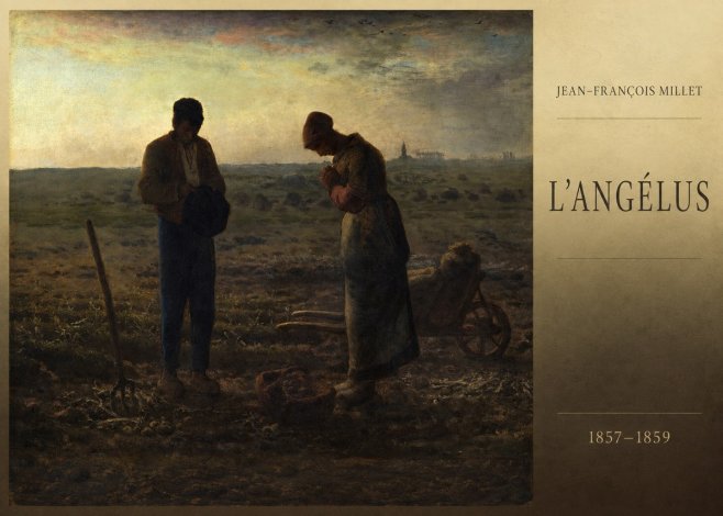 Jean-François Millet L'angélus II No6 - Póster