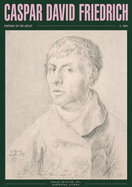 Caspar David Friedrich Portrait of the Artist No3 - Póster