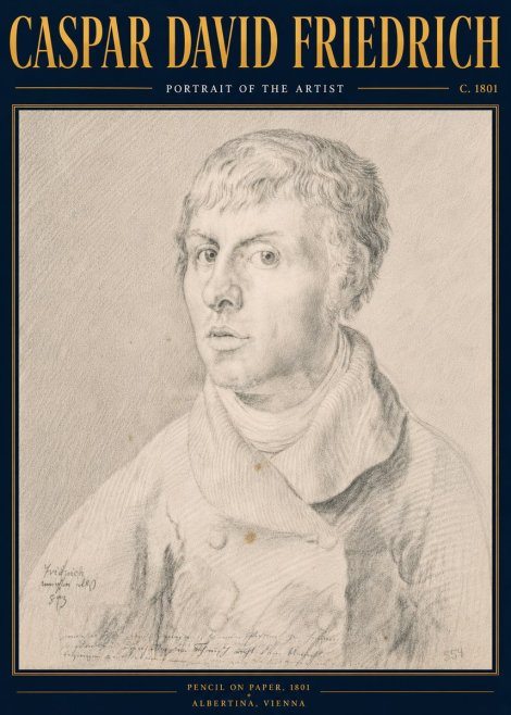 Caspar David Friedrich Portrait of the Artist No6 - Póster