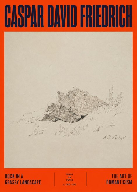 Caspar David Friedrich Rock Study No5 - Póster