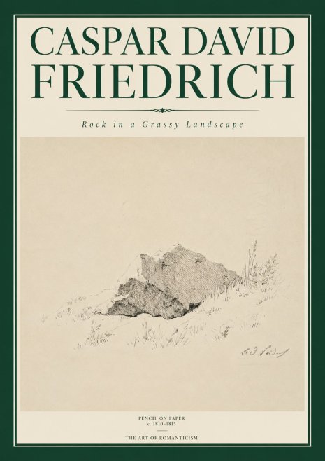 Caspar David Friedrich Rock Study No6 - Póster