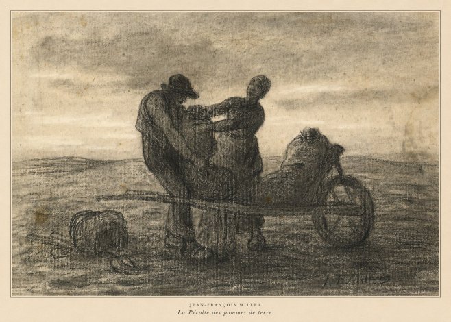 Jean-François Millet La Récolte Des Pommes De Terre No6 - Póster