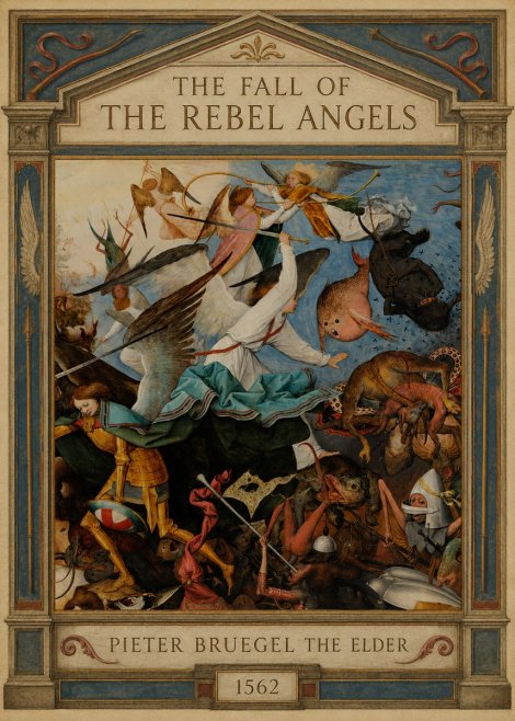Pieter Bruegel The Fall of the Rebel Angels IV No3 - Póster