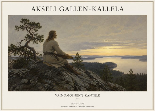 Akseli Gallen-Kallela Väinämöinen's Kantele No1 - Póster