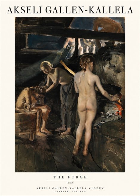 Akseli Gallen-Kallela The Forge No1 - Póster