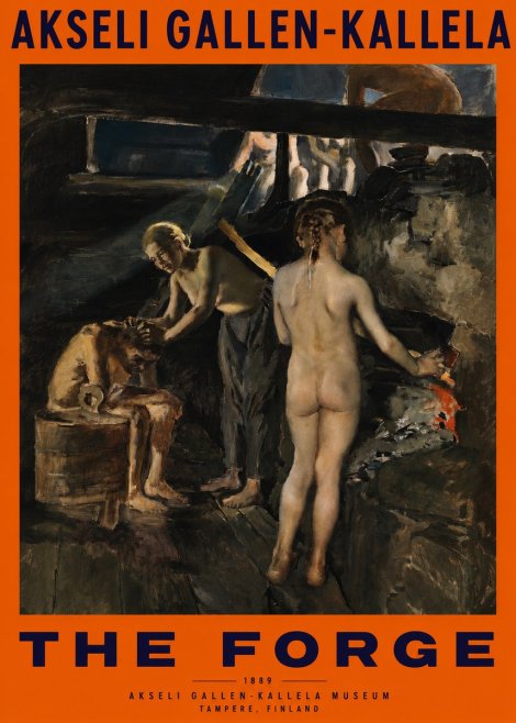 Akseli Gallen-Kallela The Forge No2 - Póster