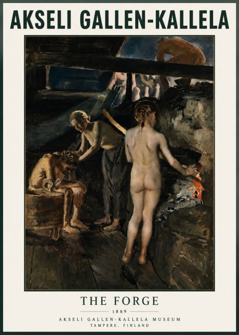 Akseli Gallen-Kallela The Forge No3 - Póster