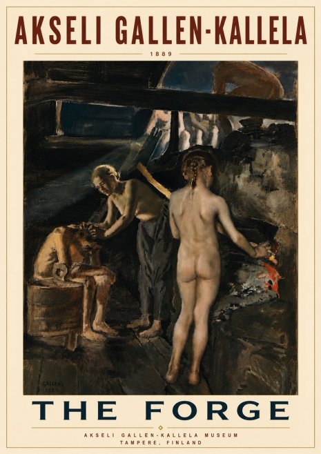 Akseli Gallen-Kallela The Forge No6 - Póster
