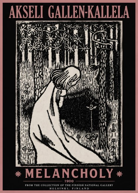 Akseli Gallen-Kallela Melancholy No4 - Póster