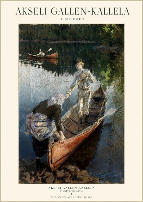 Akseli Gallen-Kallela Fishermen No1 - Póster