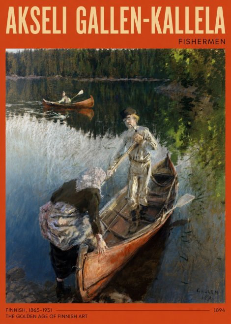 Akseli Gallen-Kallela Fishermen No2 - Póster